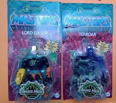 Buy Masters Of The Universe Origins Snake Men Lord Gr'Asp And Terroar • 62£