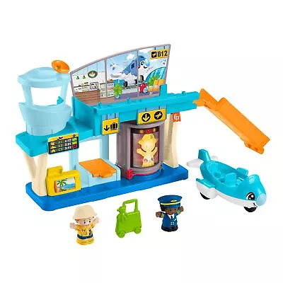 Buy Fisher-Price Little People Toddler Toys Everyday Adventures Airport Playset With • 31.12£