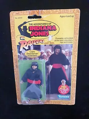 Buy Vintage Kenner 1981 Indiana Jones Raiders Of The Lost Ark Cairo Swordsman Figure • 48.99£