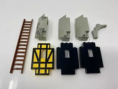 Buy LEGO Vintage Knights Castle Walls Pieces Panels Light Grey, Black Yellow Ladder • 18£
