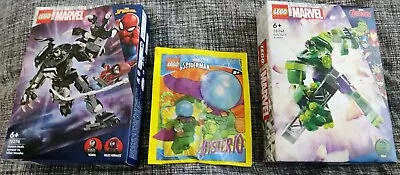 Buy LEGO Marvel: Venom Mech (76276), Hulk Mech (76241) And Mysterio Minifigure • 22.99£