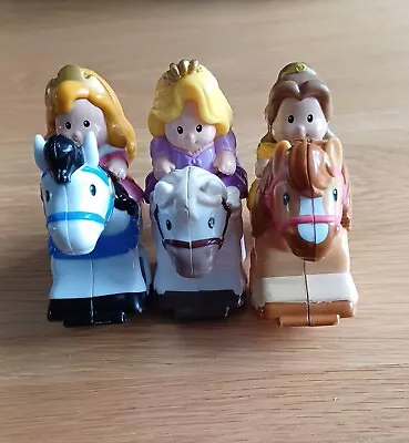 Buy 3 X Fisher Price Little People Princess On Horse Klip Klop • 9.99£