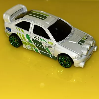 Buy Hot Wheels 2019 - NIGHTBURNERZ Design  FORD ESCORT RALLY White, Green Wheels VGC • 1.80£