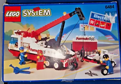 Buy Vintage LEGO System 6484 Rescue F1 Hauler Box & Instructions Excellent Set 9V El • 36.01£