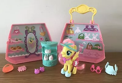 Buy My Little Pony The Movie Fluttershy Purse Pet Care Carry Case Playset VGC • 12.99£