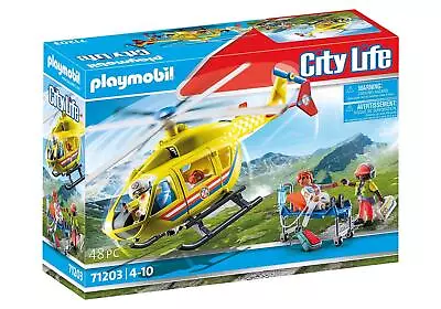 Buy Playmobil City Life - Medical Helicopter 71203 Age 4+ • 42.99£