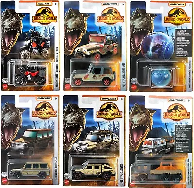 Buy X6 Matchbox Jurassic World Vehicles Set Die Cast Cars Official Mattel • 16.99£