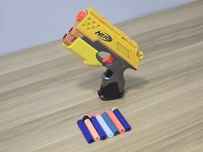 Buy Nerf Gun N-Strike Scout 1X-3 Single Fire Pistol Yellow 2004 + Bullets • 9.99£