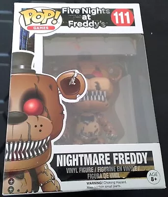 Buy Five Nights At Freddy's Nightmare Freddy Funko Pop Fnaf New #111 • 30£