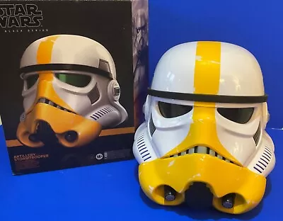 Buy Star Wars Artillery Stormtrooper Helmet Black Series Hasbro Electronic 1/1 Box • 135£