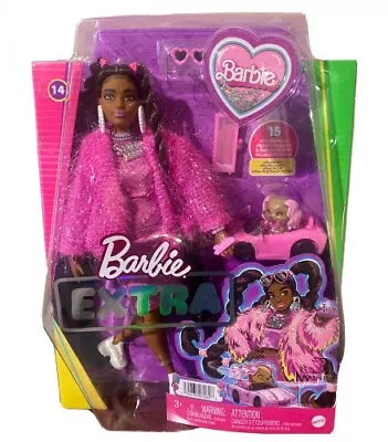 Buy Mattel - Barbie Extra Doll Curvy Brown Hair With Logo Necklace / From Assort -  • 30.16£