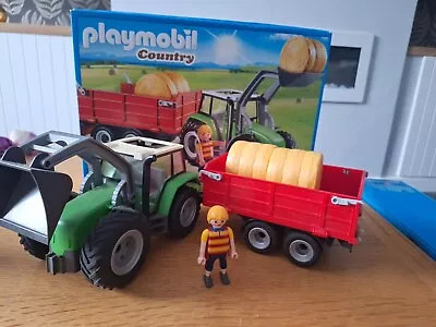 Buy Playmobil Country Tractor 6130 Farmer Hay Bales With Box • 14£