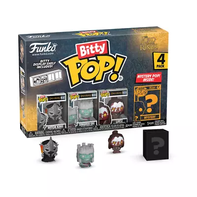 Buy Funko Bitty POP! Lord Of The Rings Witch King 4-pack Vinyl Figures New • 15.99£