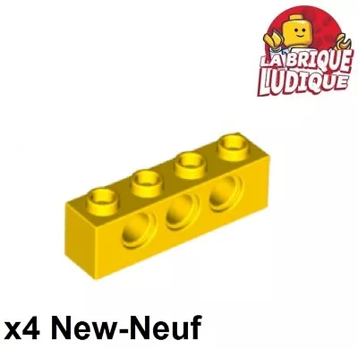 Buy LEGO Technic 4x Brick Brick 1x4 Hole Yellow/Yellow 3701 NEW • 1.34£