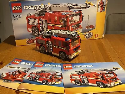 Buy LEGO Creator 6752: 3 In 1 Fire Rescue - 100% Complete  In VGC Box • 39£