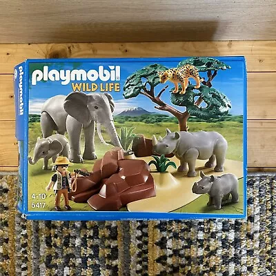 Buy Playmobil 5417 Wildlife African Savannah With Animals Set Boxed • 40£