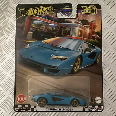 Buy Hot Wheels Premium Boulevard #100 Lamborghini Countach LPI 8 1:64 Mattel Diecast • 12£
