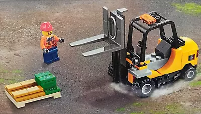 Buy New Genuine Lego City Train Cargo Forklift Truck Bank Gold Cash From 60198 • 28.99£