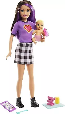 Buy Barbie SKIPPER BABYSITTER Doll BROKEN BOX Original MATTEL GRP11 • 13.77£