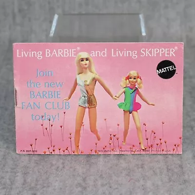 Buy Vintage 1970s BARBIE MATTEL Doll Booklet Living Barbie Rare HTF Catalog • 23.22£