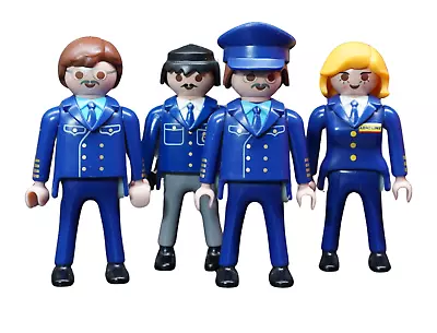 Buy Playmobil Figures Airport Airport Pilot Lot Stewardess Security #18694 • 12.04£