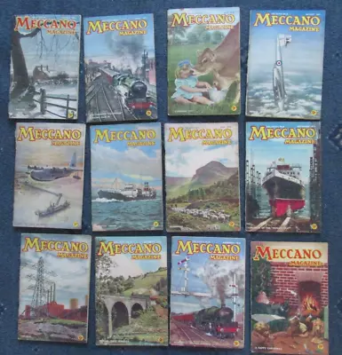 Buy 12 X Vintage Meccano Magazine Bundle 1950’s Job Lot (J3) • 10£