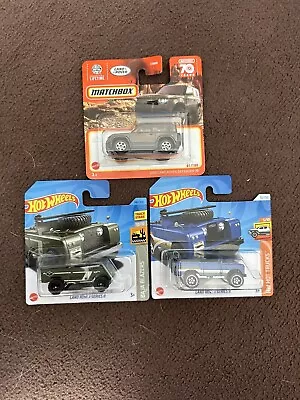 Buy Hot Wheels Matchbox X3 X2 Land Rover Series 11 And 2020 Defender 90 • 6.99£