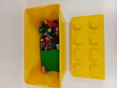 Buy Lego Brick  Storage Box 8 Stud Stackable Yellow Including 1.5kg Total Weight  • 16.80£