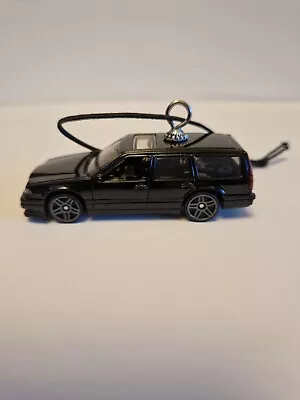 Buy UPCYCLED Hot Wheels Rear View Mirror Hanging Decoration. Volvo 850 Estate Black • 12.50£