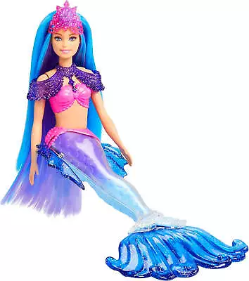 Buy Barbie Mermaid  'Malibu' Doll With Seahorse Pet And Accessories • 44.99£