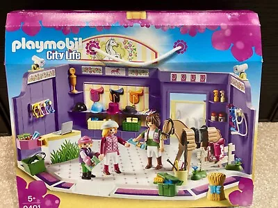 Buy Playmobil City Life 9401 BOUTIQUE RIDING EQUESTRIAN STORE STABLE PLAY SET RARE • 19.99£
