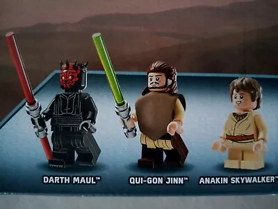 Buy 3x Lego Star Wars MiniFigures New Qui-gon Jinn Darth Maul Anakin From Set 75383  • 23.99£