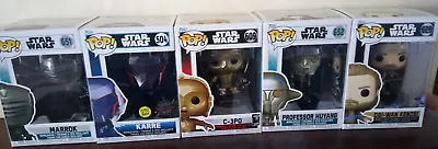 Buy Lot #17 - 5 New FUNKO POP STAR WARS Pop 629/652/609/504/651 Figures • 65.76£