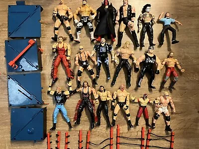 Buy WCW Toybiz Massive Job Lot Figs Accessories WWF WWE • 50£