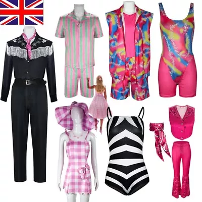 Buy 2023 Movie Barbie Ken Cosplay Halloween Costume Uniform Mens Womens Fancy Dress • 16.56£