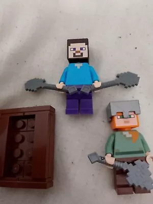 Buy Lego Minecraft Steve And Alex With Boat • 1£