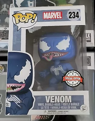 Buy Funko Pop! Marvel - Venom Blue #234 - Special Edition + Protector • 25£