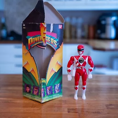 Buy Vintage Bandai MMPR Power Rangers 8  Red Ranger Action Figure 90s With Outer Box • 15£