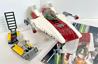 Buy Lego Star Wars: A-Wing Fighter (6207) Vintage Set + Minifigures & Instructions • 31.95£