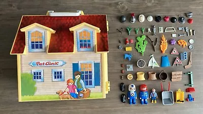 Buy Playmobil Pet Clinic Carry Case, Figures And Accessories Bundle Parts Mixed Lot • 10.99£