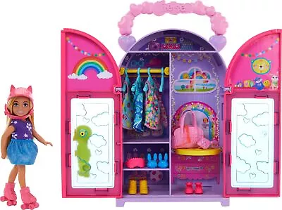 Buy Barbie Chelsea Doll & Closet Toy Playset With 15 Pieces Clothes & Accessories • 44.99£