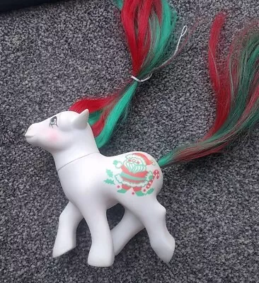 Buy Hasbro 84  My Little Pony G1 Vintage MERRY TREATS Christmas Santa Pony • 27.95£