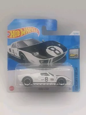 Buy HOT WHEELS -  FORD GT40 - WHITE - FACTORY FRESH - SHORT CARD   Fast Uk Post • 2.99£