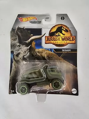 Buy Hot Wheels Jurassic World Dominion Character Car Triceratops New & Sealed • 7.81£