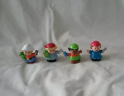 Buy Fisher Price Little People X4 Figures Mechanic Workmen • 9.99£