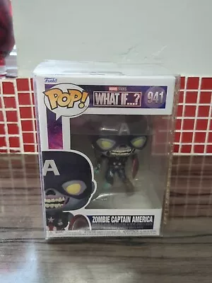Buy Funko POP! Zombie Captain America :What If? In Pop Protection Box • 9.95£