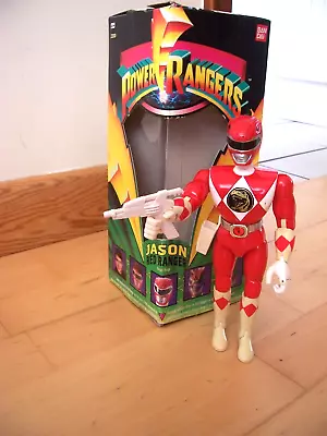 Buy VINTAGE 1993 BOXED JASON RED POWER RANGER PLUS WEAPON FULLY POSEABLE Ban Dai • 19.99£