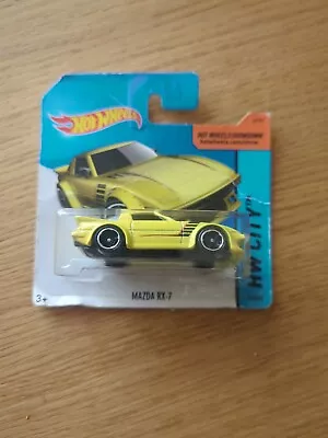 Buy Hot Wheels Mazda RX-7 FB HW City Yellow. Short Card. • 3£