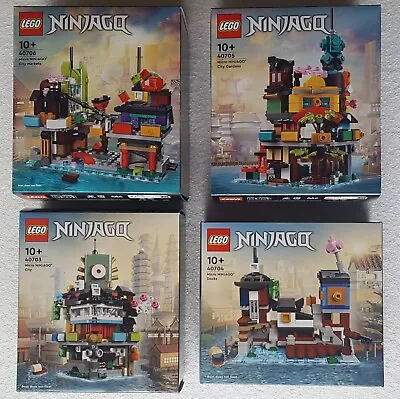 Buy LEGO NINJAGO MICRO City Docks Gardens Markets 40703 40704 40705 40706 New Sealed • 107.49£