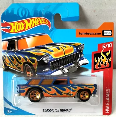 Buy Hot Wheels Classic '55 Nomad - 2018 - HW Flames - 146/365 - Chevrolet • 5.49£